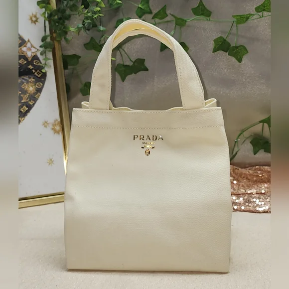 NIB Prada Canvas Tote - Various Colors Available - Picture 4 of 16